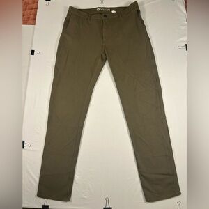 Vuori Mens 34 Inch The Rise The Shine Zip-fly Pant  Olive